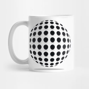 Black Polka Ball Pattern 1 Mug